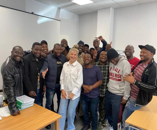 Some of our candidates on training in Europe